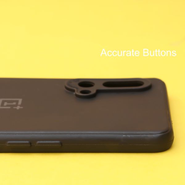 Black Camera Silicone Case for Oneplus Nord CE - The Hatke