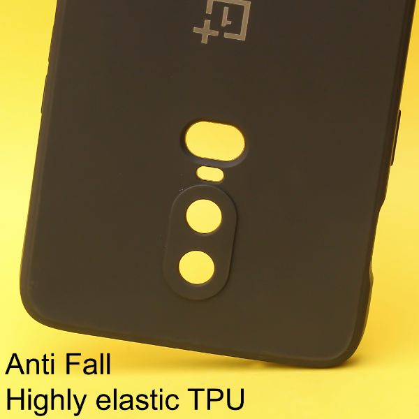 Black Candy Silicone Case for Oneplus 6 - The Hatke