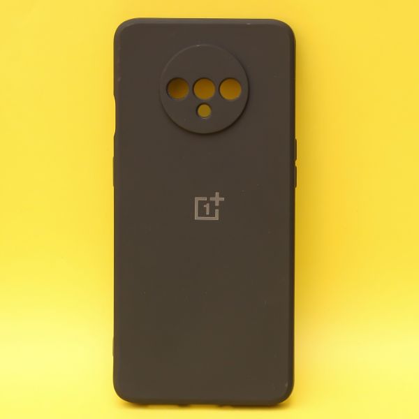 Black Candy Silicone Case for Oneplus 7T - The Hatke