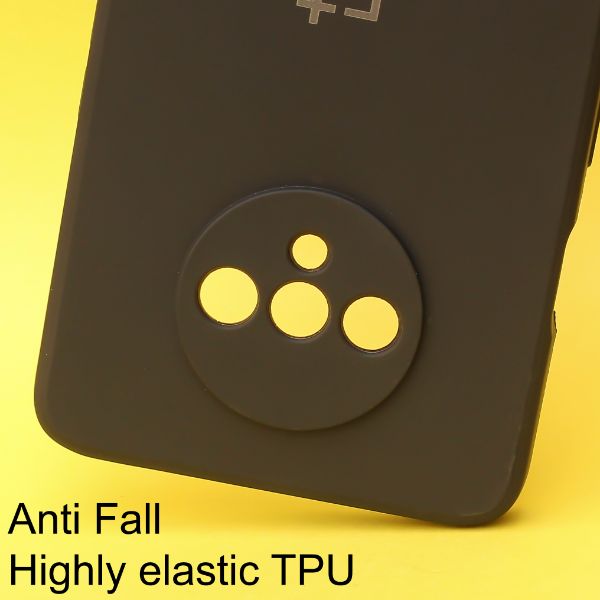 Black Candy Silicone Case for Oneplus 7T - The Hatke