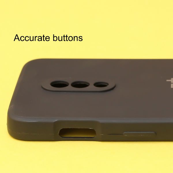 Black Candy Silicone Case for Oneplus 7 - The Hatke