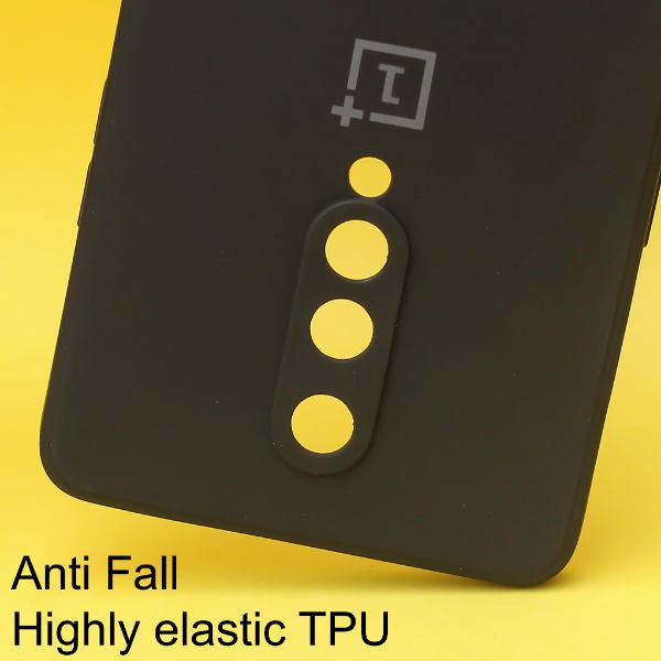 Black Candy Silicone Case for Oneplus 8 - The Hatke