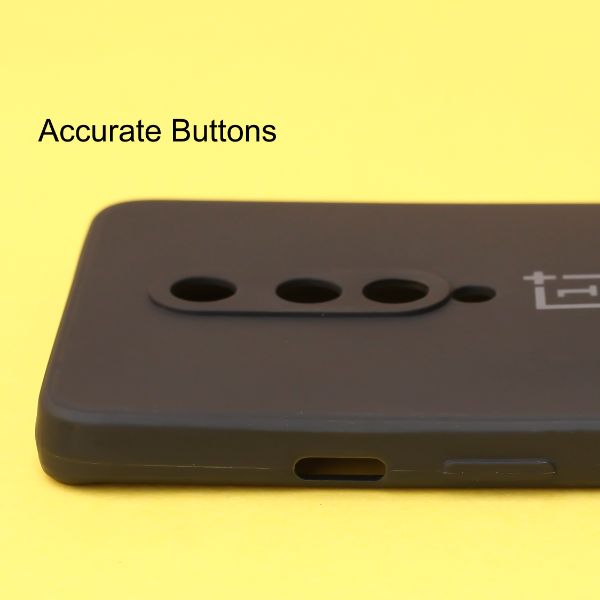 Black Candy Silicone Case for Oneplus 8 - The Hatke