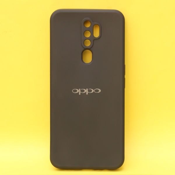 Black Candy Silicone Case for Oppo A5 2020 - The Hatke
