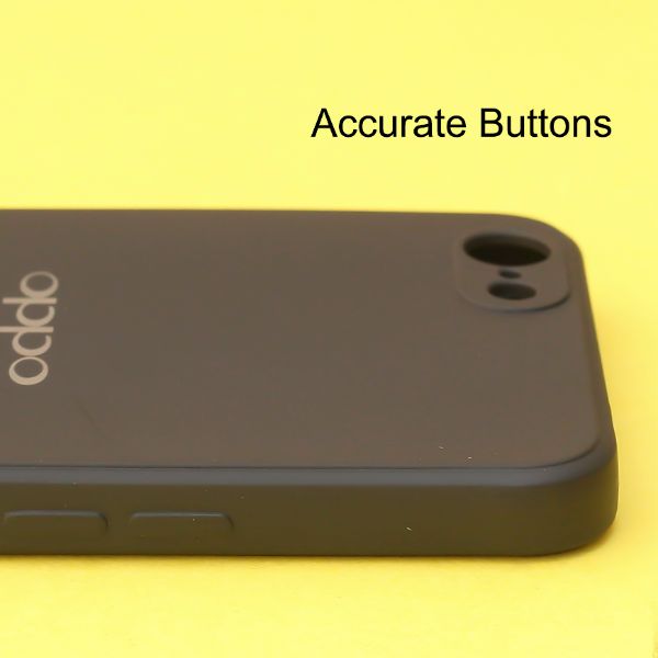 Black Candy Silicone Case for Oppo A71 - The Hatke