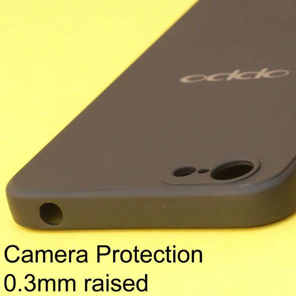 Black Candy Silicone Case for Oppo A71 - The Hatke