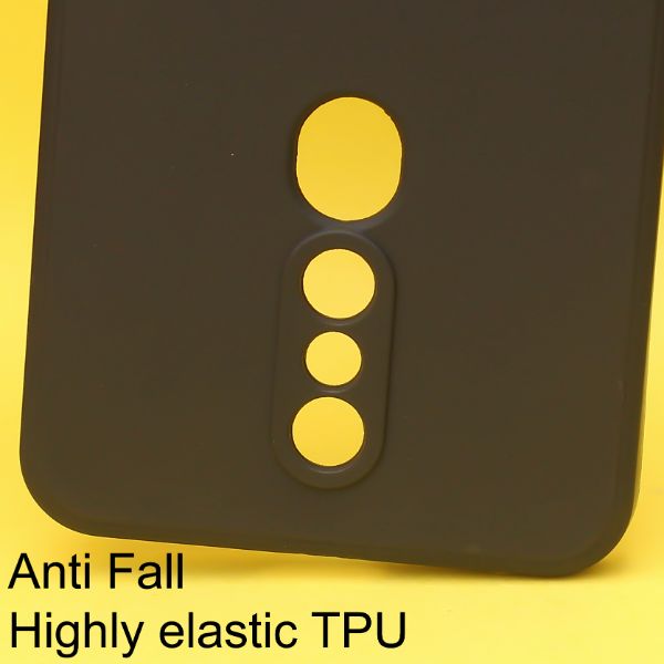 Black Candy Silicone Case for Oppo F11 Pro - The Hatke