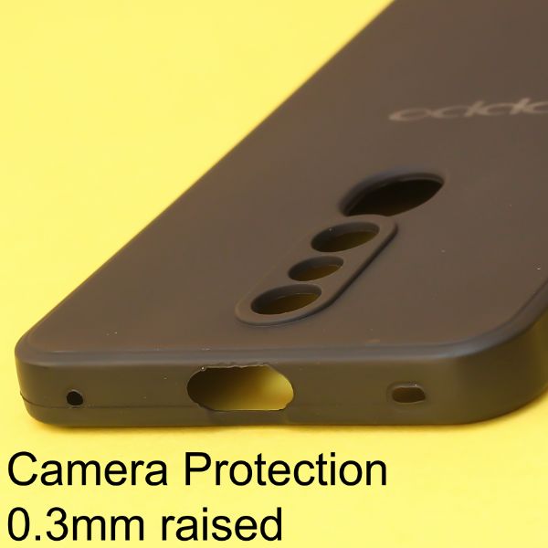 Black Candy Silicone Case for Oppo F11 Pro - The Hatke