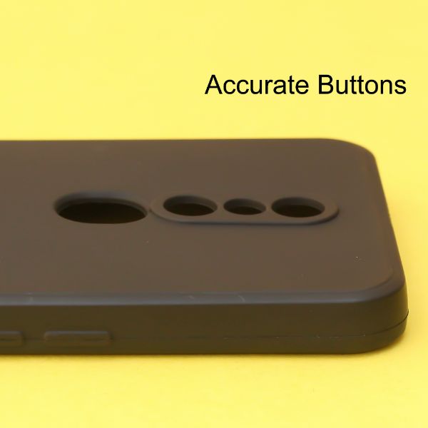 Black Candy Silicone Case for Oppo F11 Pro - The Hatke