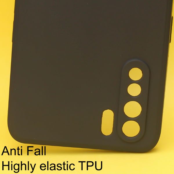 Black Candy Silicone Case for Oppo F15 - The Hatke