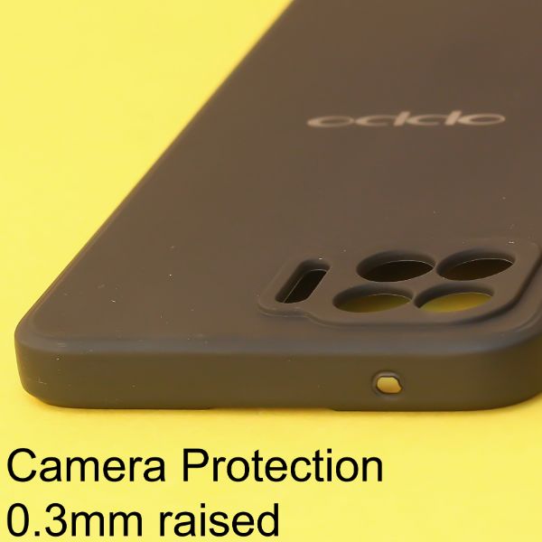 Black Candy Silicone Case for Oppo F17 Pro - The Hatke