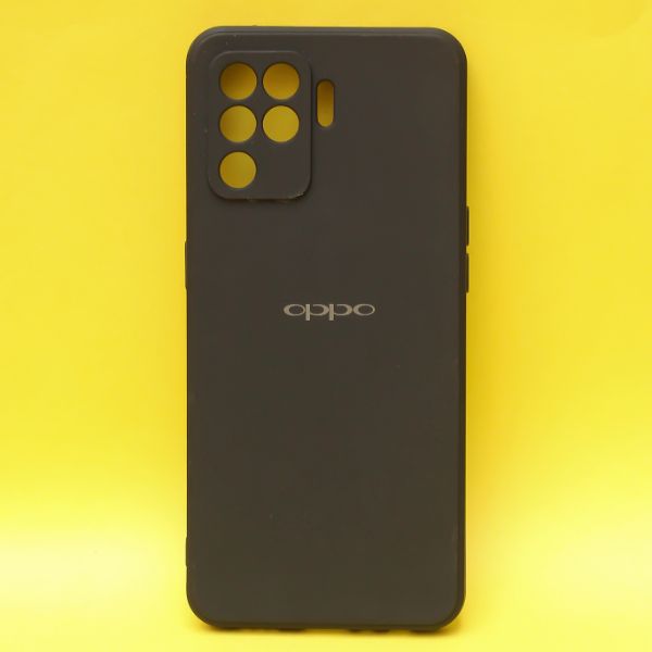 Black Candy Silicone Case for Oppo F19 Pro - The Hatke