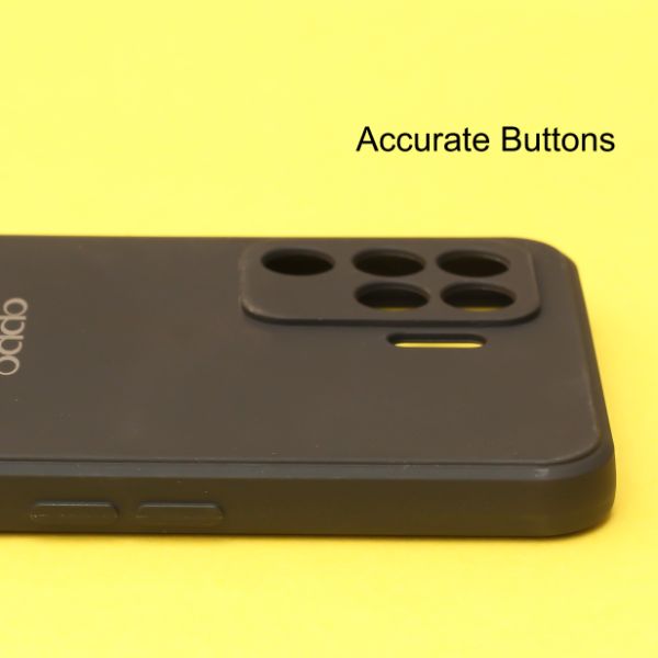 Black Candy Silicone Case for Oppo F19 Pro - The Hatke