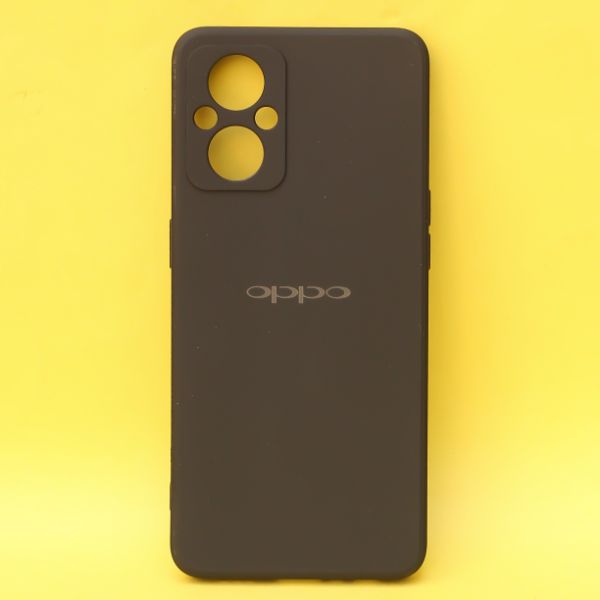 Black Candy Silicone Case for Oppo F21 Pro 5g - The Hatke