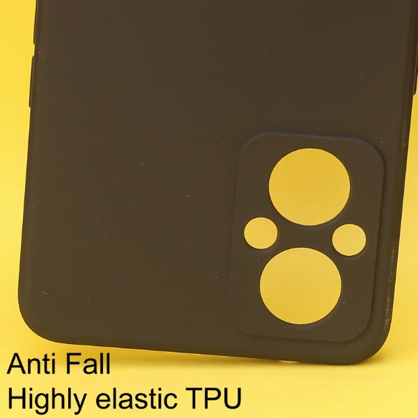 Black Candy Silicone Case for Oppo F21 Pro 5g - The Hatke