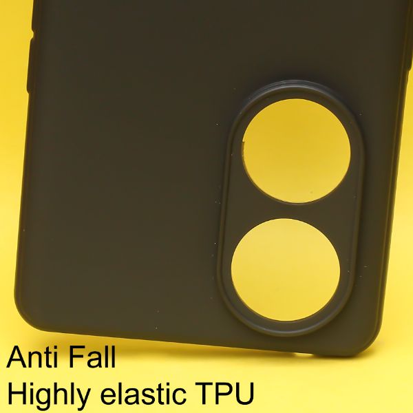 Black Candy Silicone Case for Oppo Reno 8T - The Hatke