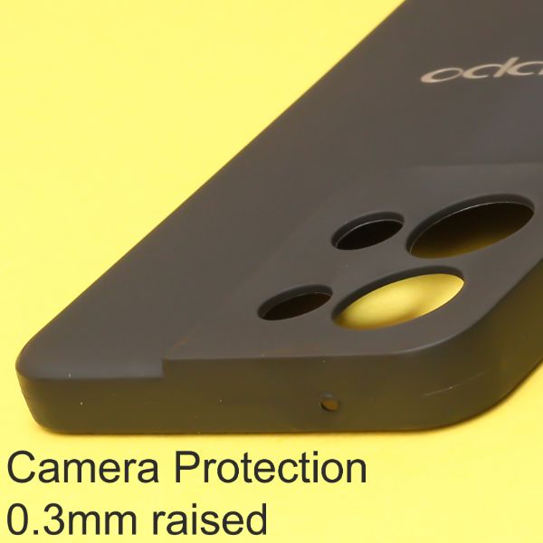 Black Candy Silicone Case for Oppo Reno 8 - The Hatke