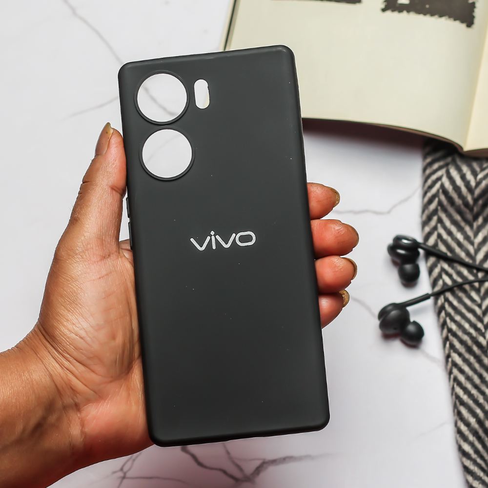 Black Candy silicone Case for Vivo V29e – The Hatke