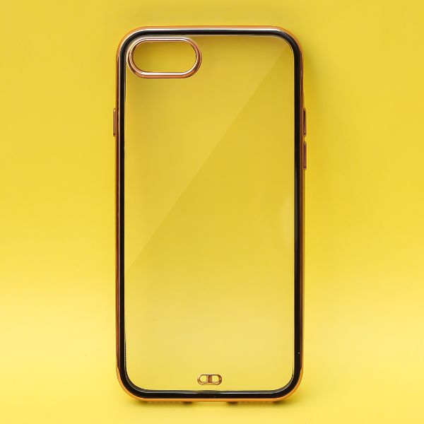 Black Electroplated Transparent Case for Apple iphone 7 - The Hatke