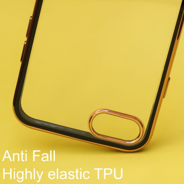 Black Electroplated Transparent Case for Apple iphone 7 - The Hatke