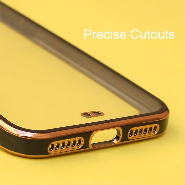 Black Electroplated Transparent Case for Apple iphone 7 - The Hatke