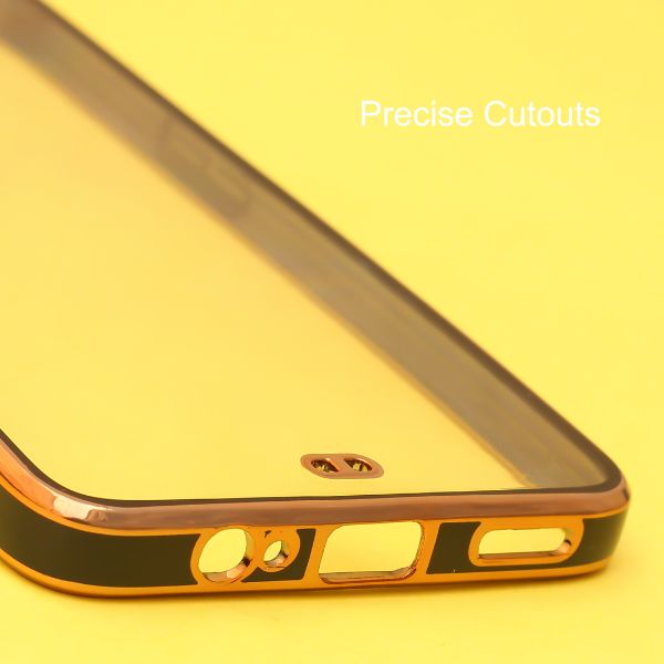 Black Electroplated Transparent Case for Oneplus 6 - The Hatke