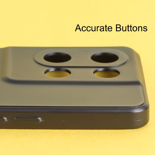 Black Metallic Finish Silicone Case for Oppo Reno 8 Pro - The Hatke