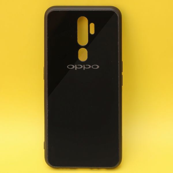 Black Mirror Silicone Case For Oppo A9 2020 - The Hatke