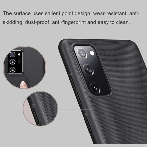 Black Niukin Silicone Case for Samsung S20 FE - The Hatke