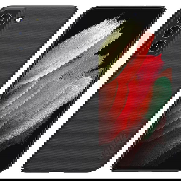 Black Niukin Silicone Case for Samsung S21 FE - The Hatke