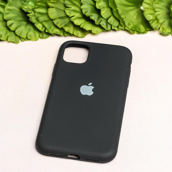 Black Original Silicone case for Apple iphone 11 - The Hatke