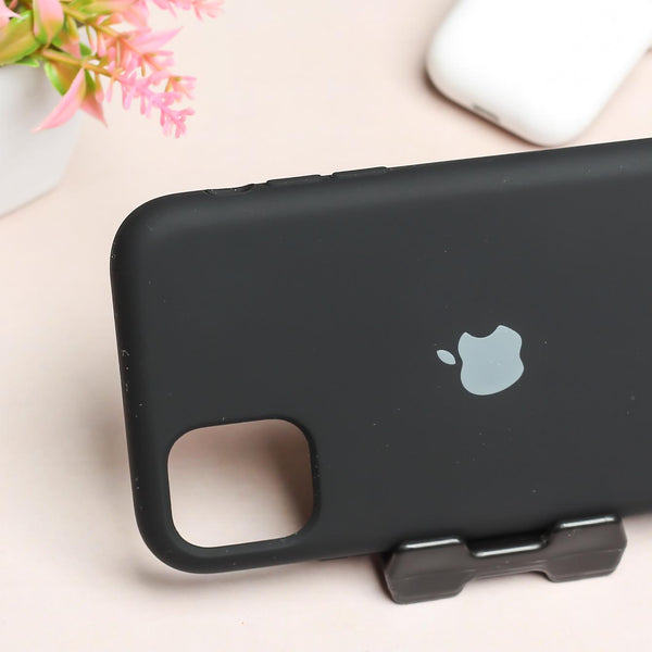 Black Original Silicone case for Apple iphone 11 - The Hatke