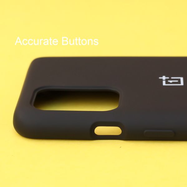 Black Original Silicone case for Oneplus 9 Pro - The Hatke