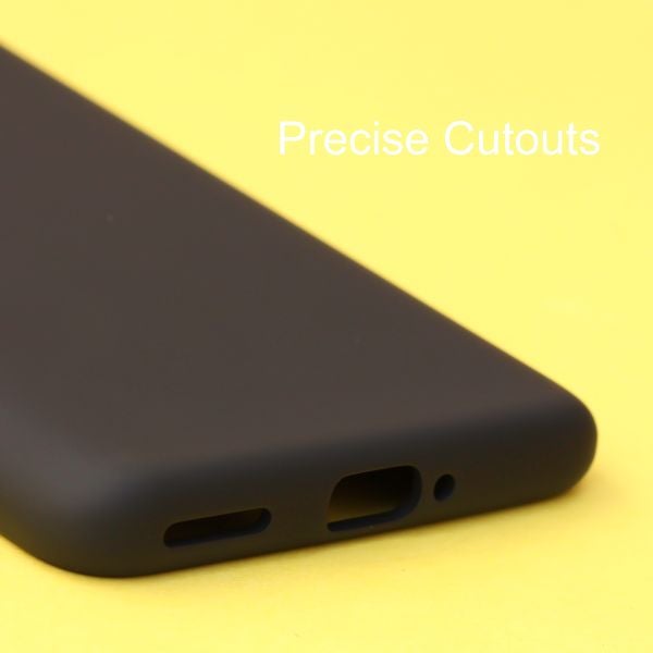 Black Original Silicone case for Oneplus 9rt - The Hatke