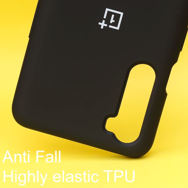 Black Original Silicone case for Oneplus Nord - The Hatke
