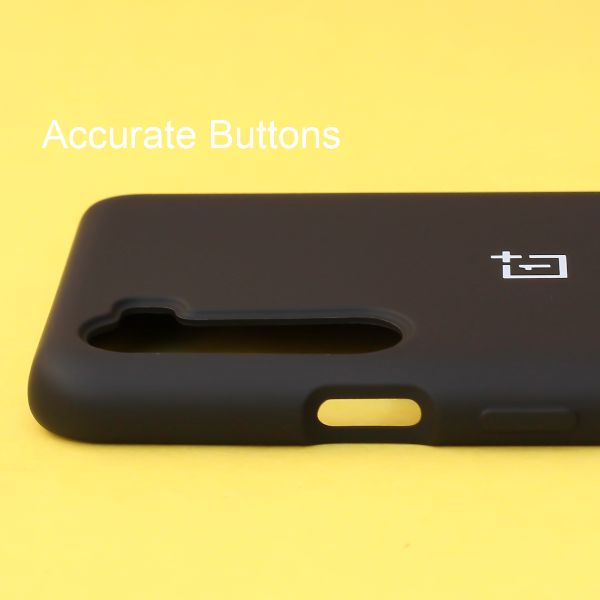 Black Original Silicone case for Oneplus Nord - The Hatke