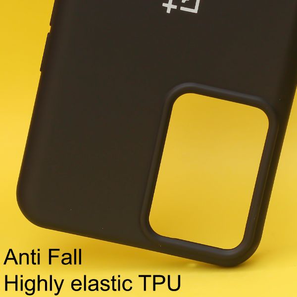 Black Original Silicone case for Oneplus Nord CE 2 - The Hatke