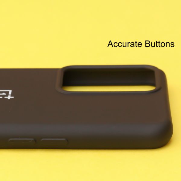 Black Original Silicone case for Oneplus Nord CE 2 - The Hatke