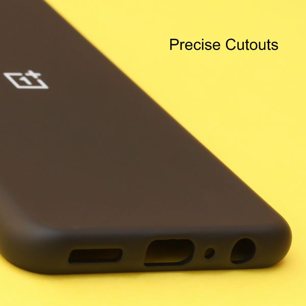 Black Original Silicone case for Oneplus Nord CE 2 - The Hatke