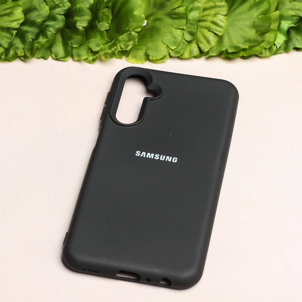 Black Original Silicone case for Samsung A54 - The Hatke