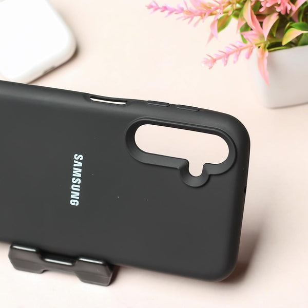 Black Original Silicone case for Samsung A54 - The Hatke