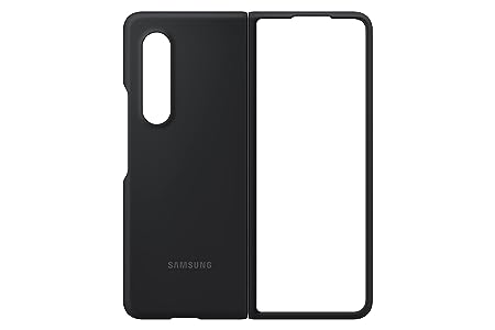 Black Original Silicone case for Samsung Z Fold 2 5G - The Hatke