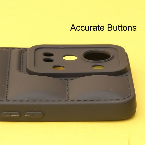 Black Puffon silicone case for Oneplus Nord 2T - The Hatke