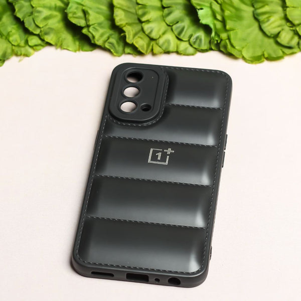 Black Puffon silicone case for Oneplus Nord CE - The Hatke