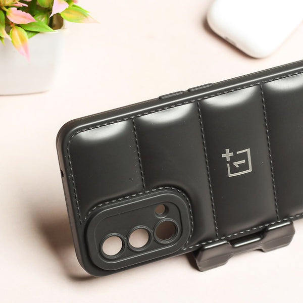 Black Puffon silicone case for Oneplus Nord CE - The Hatke