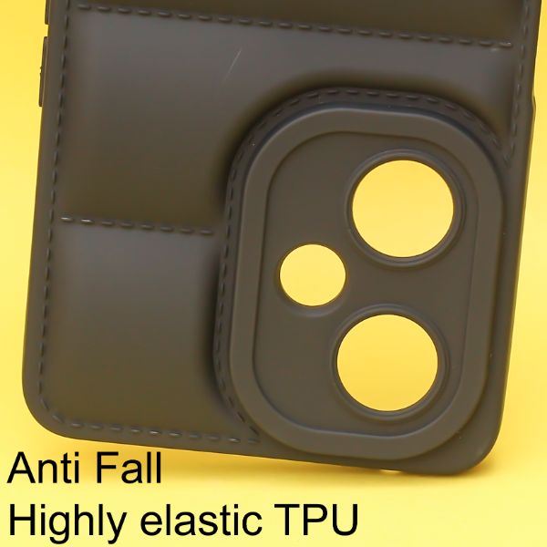 Black Puffon silicone case for Oneplus Nord CE 3 Lite 5G - The Hatke