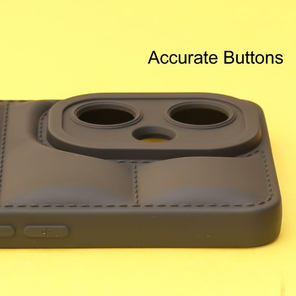 Black Puffon silicone case for Oneplus Nord CE 3 Lite 5G - The Hatke