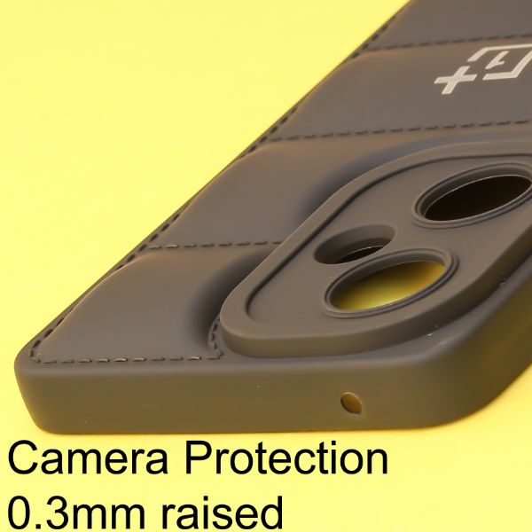 Black Puffon silicone case for Oneplus Nord CE 3 Lite 5G - The Hatke