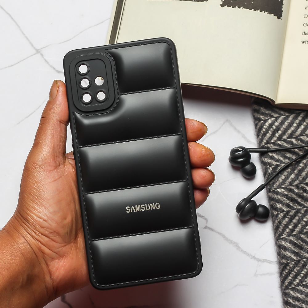 Silicone Case Case For A Samsung Galaxy A51 Black Puffon Silicone