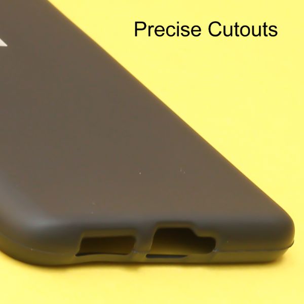 Black Silicone Case for Oneplus 7t - The Hatke
